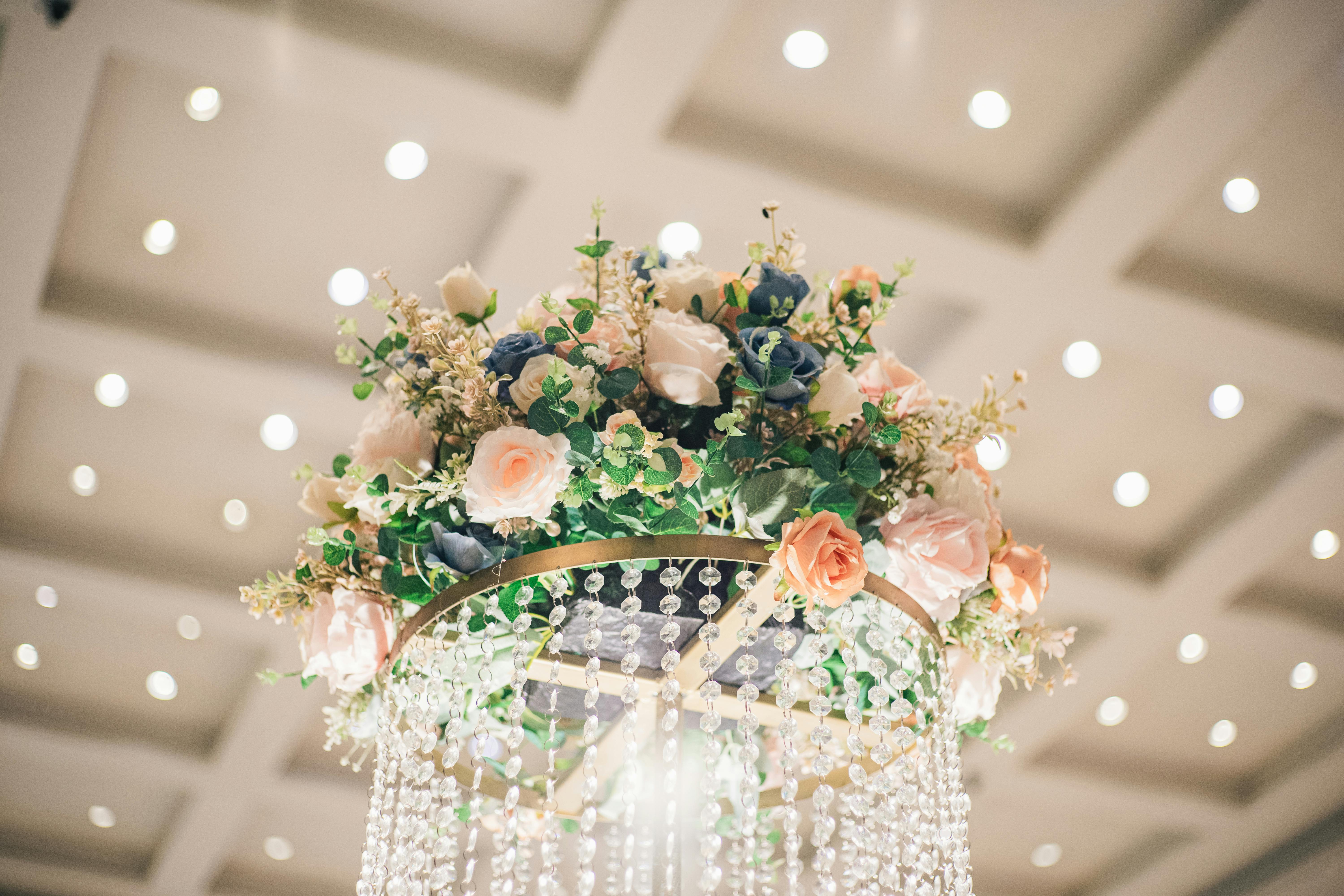 Luxury home floral installation